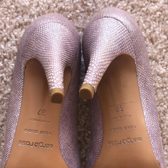 Sergio Rossi purple glitter pumps - Picture 5 of 6